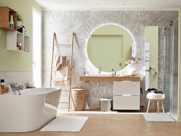 Salle de bain moderne optimisée par IMOSIUM Promotion